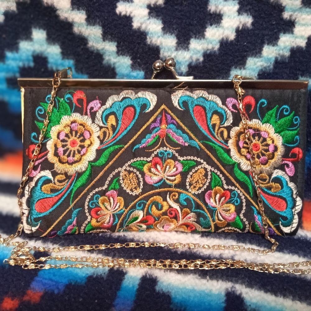 Mexican Embroidered Clutch